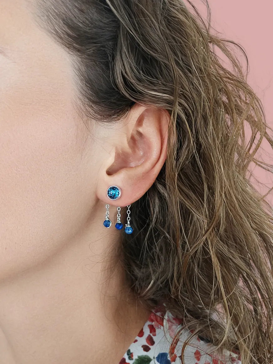 Opale Rose Lapis lazuli composition paire ou unité