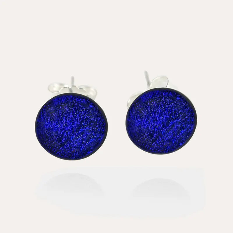 Boucles d’oreilles en verre de murano et en argent artisanales Boucles d’oreilles en verre de murano et en argent artisanales