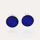 Bijoux d'oreille puces en argent 925 bleu nocturnelle