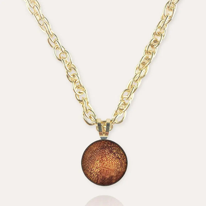 Collier ras de cou perle en verre