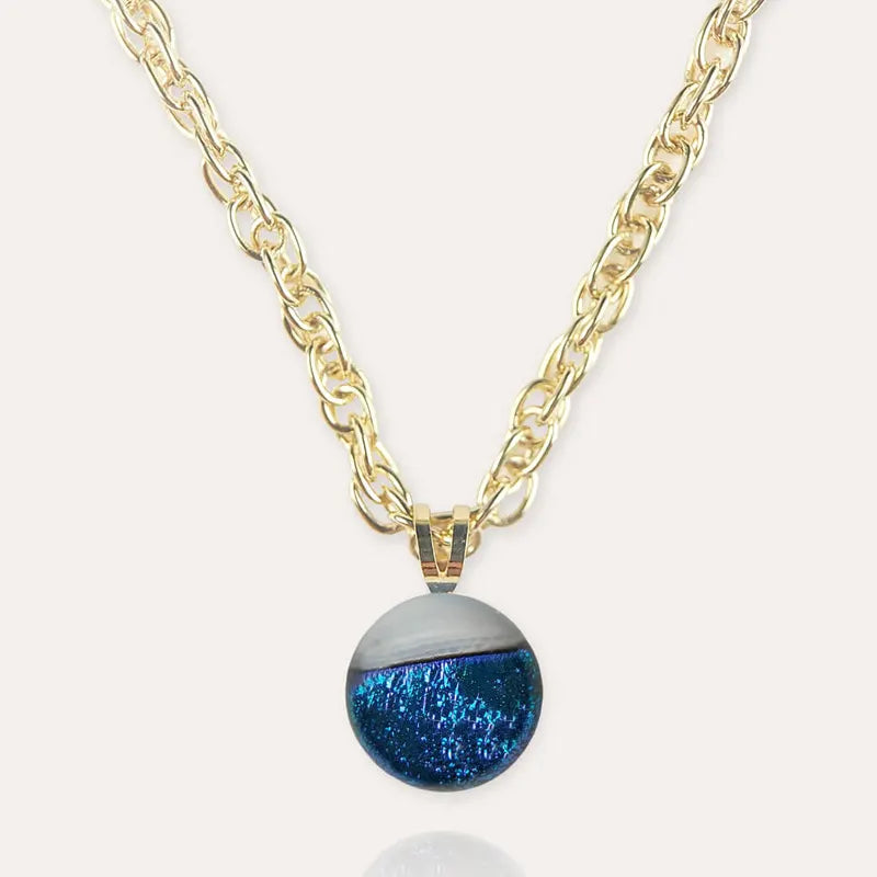Collier ras de cou perle en verre