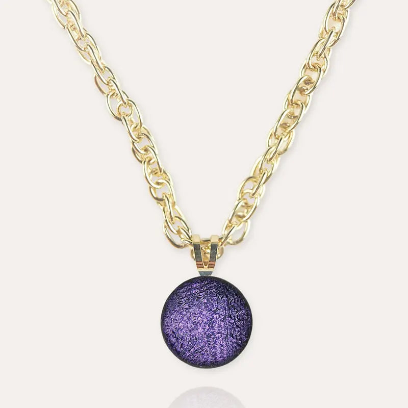 Collier ras de cou perle en verre