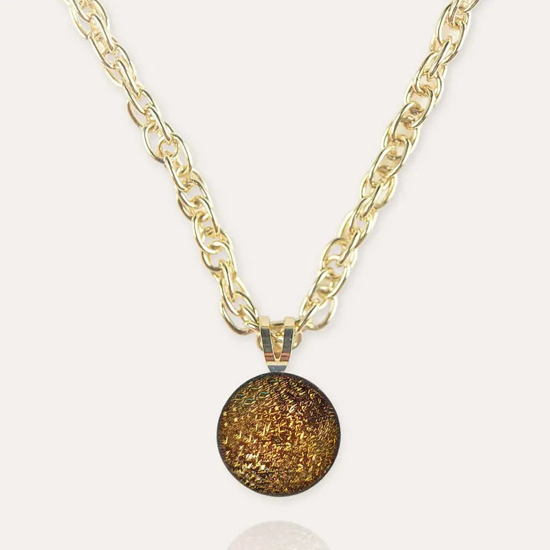 Collier ras de cou perle en verre