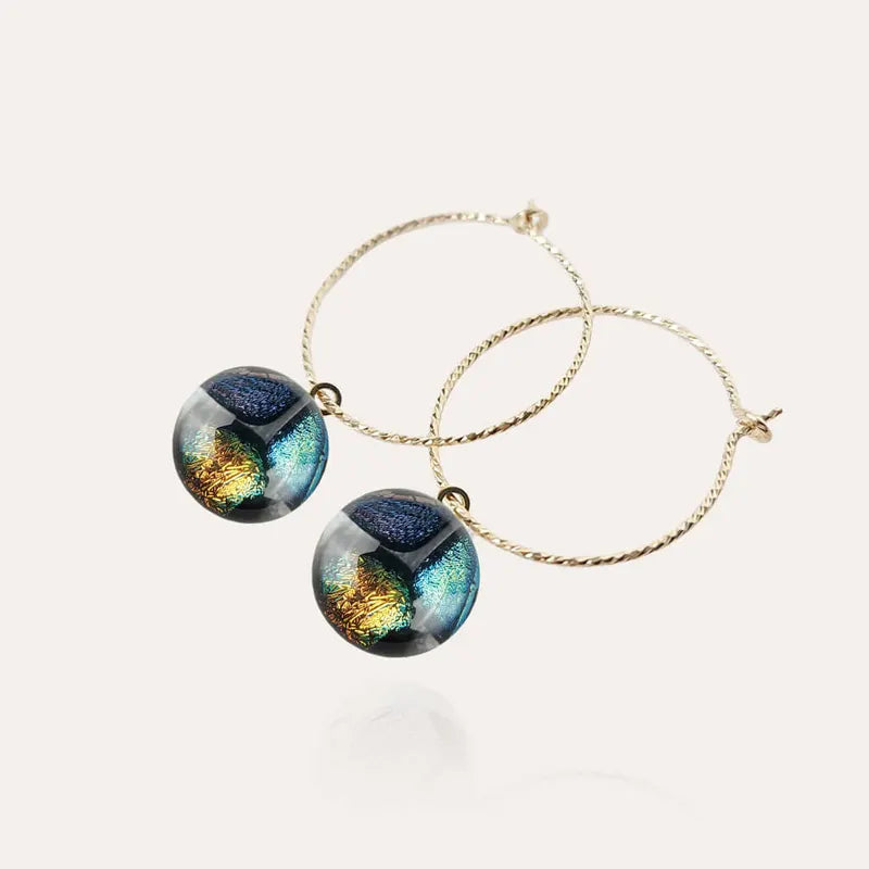 Boucles d'oreilles créoles torsadées
