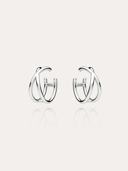 bague d'oreille argent 925 paire