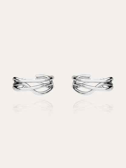 paire bague d'oreille argent bijoux