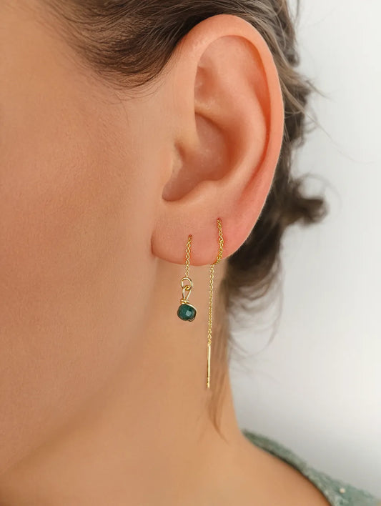 Pierre de lune Turquoise Jaspe rouge Lapis lazuli Emeraude africaine paire ou unité