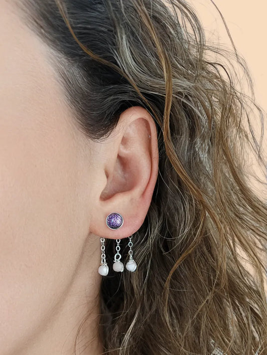 Jaspe rouge Pierre de lune composition paire ou unité