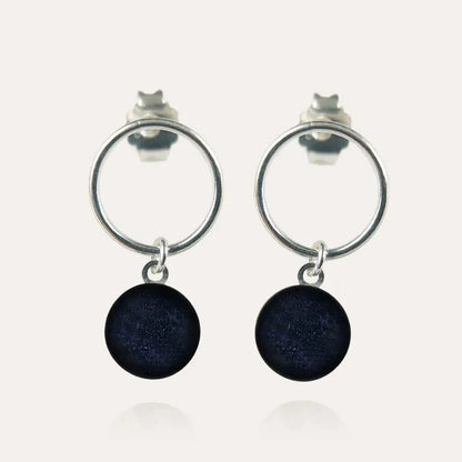 Boucles d'oreilles femme perle en verre