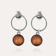 Boucles d'oreilles femme perle en verre