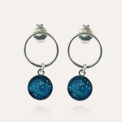 Boucles d'oreilles femme perle en verre