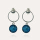 Boucles d'oreilles femme perle en verre