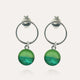 Boucles d'oreilles femme perle en verre