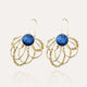Boucles d'oreilles paon