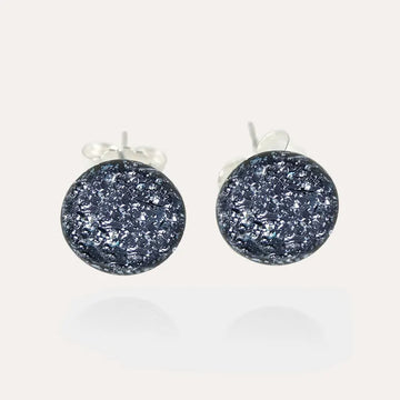 Composition de bijoux d'oreille puces en argent 925 argenté chromia