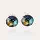 Boucles d'oreilles puces pierre naturelle argent 925 multicolore elumina