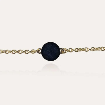 Bracelet douceur plaqué or bleu albarelle