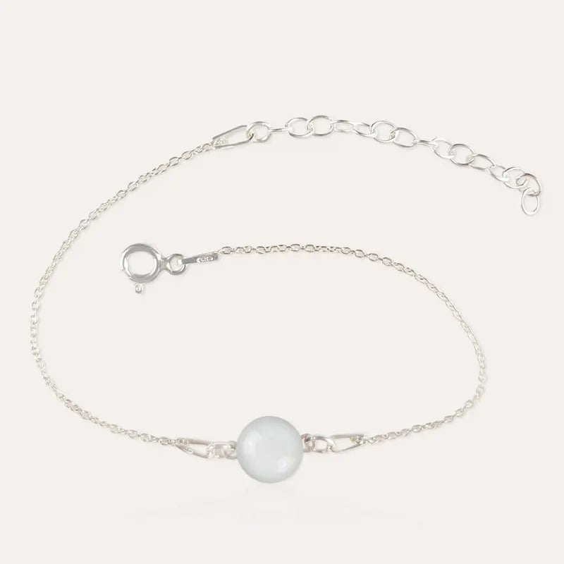 Bracelet fantaisie pour femme tendance en argent blanc lumine
