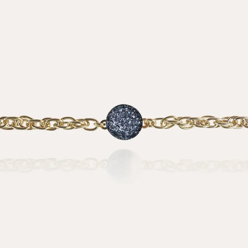 Bracelet de marque pour femme, doré et chromia