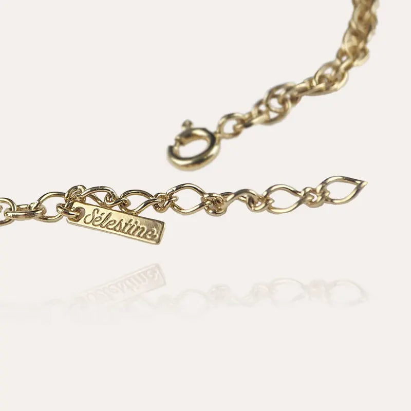 Bracelet à chaîne pour femme en or, vert avantica