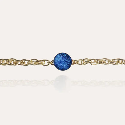 Bracelet petit pour femme en or, bleu lagonia