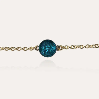 Bracelet fin pour femme en or pour, bleu laga