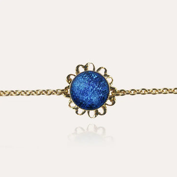Bracelet fleur perle de verre