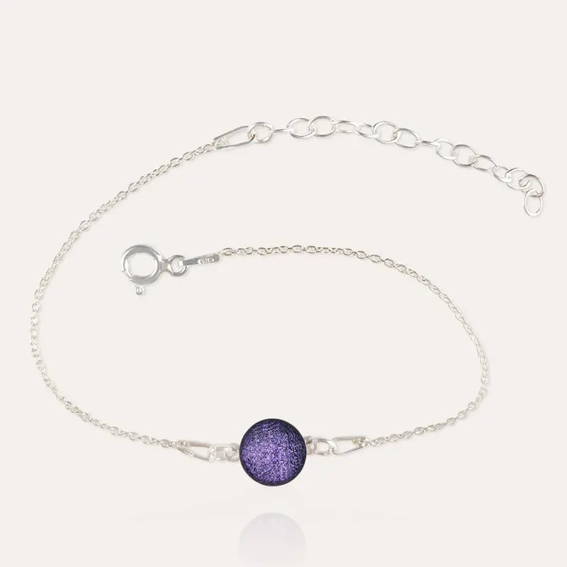 Bracelet massif pour femme violet lilalune