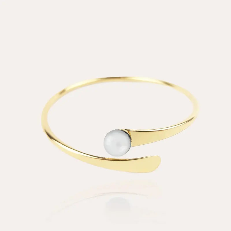 Bracelet rigide pour femme jonc coloré doré blanc lumine