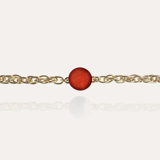 Bracelet songe bijoux en or rouge flambesia
