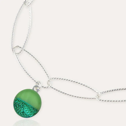 Bracelet torsade original pour femme vert avantica