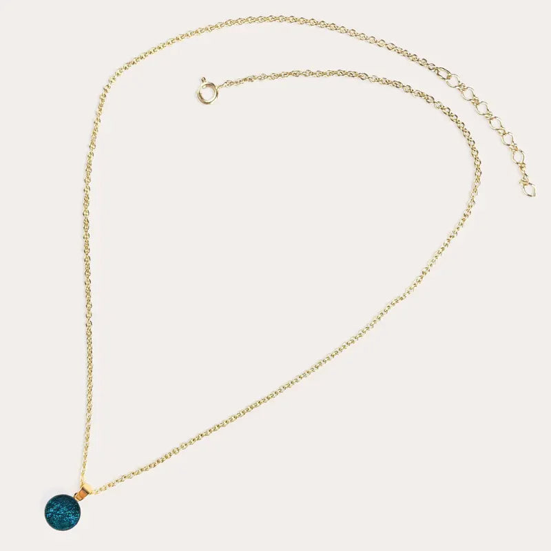 Collier chaîne femme réglable colliers sautoirs en or, bleu laga