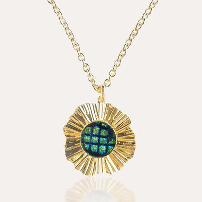 Collier femme réglable bijoux colliers doré, vert charmella
