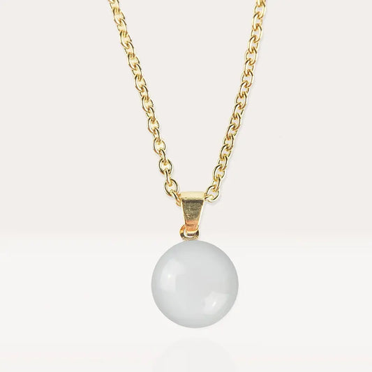 Collier fille 10 ans or blanc lumine