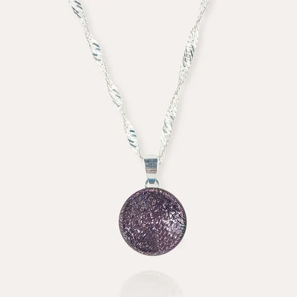 Collier pour femme long avec pendentif en argent rose selenia