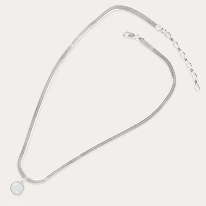 Collier serpent fantaisie en argent 925, blanc lumine